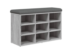 Shoe Bench, Shoe Benches Vidaxl Cinzeto Madeira Processada (82 X 32 X 50 Cm)