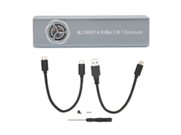 Enclosure Ssd LAXISCREED Dual Nvme/ngff 2 em 1