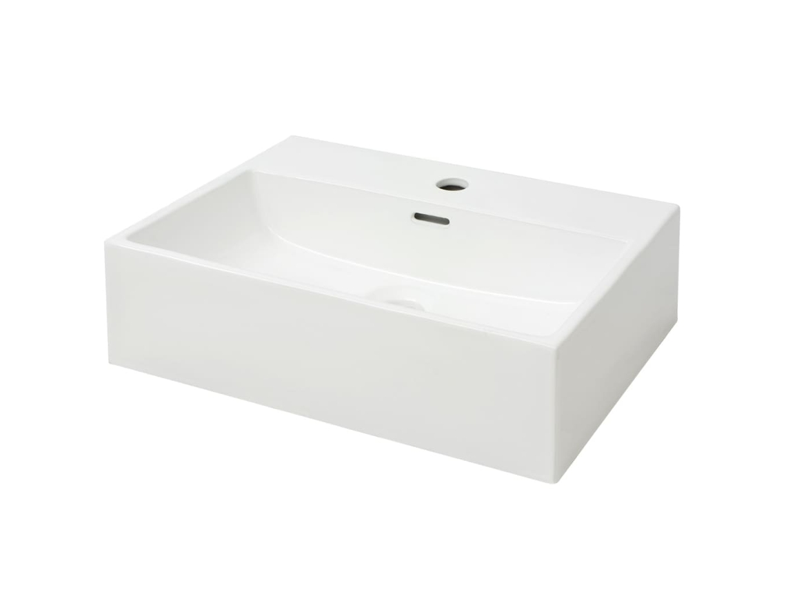 Basin, Basins Vidaxl Branco Cerâmica (51.5 X 38.5 X 15 Cm)