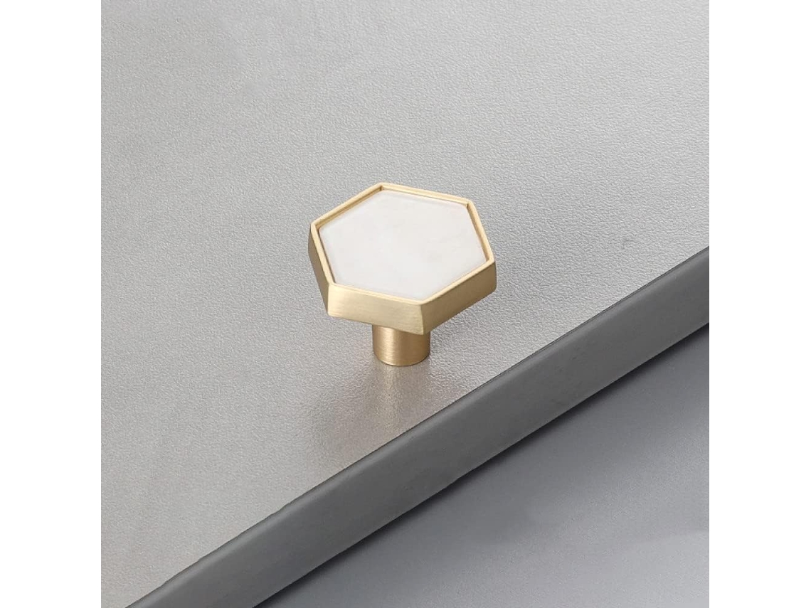 Puxadores Hexagonais Youther Para Móveis, Armários E Gavetas.