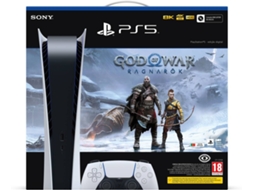 Consola PS5 Edição Digital (825 GB) + Jogo PS5 God Of War Ragnarök (Formato Digital)