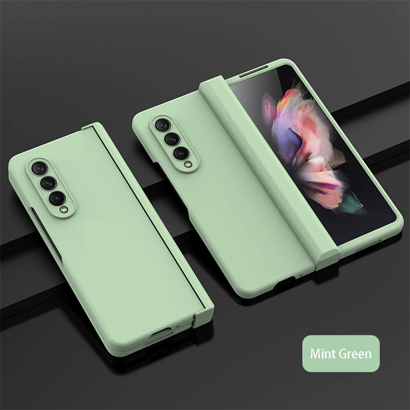 (verde, Galaxy Z Fold4) Capa Para Celular Em Policarbonato, Compatível Com Samsung, Capa Protetora Dobrável Ultrafina Com Dobradiça.