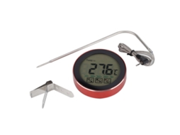 Termómetro Digital Sem Fio Lurelia Para Carne Para Churrasco E Forno, Retroiluminado, Vermelho, -30 A 300°c