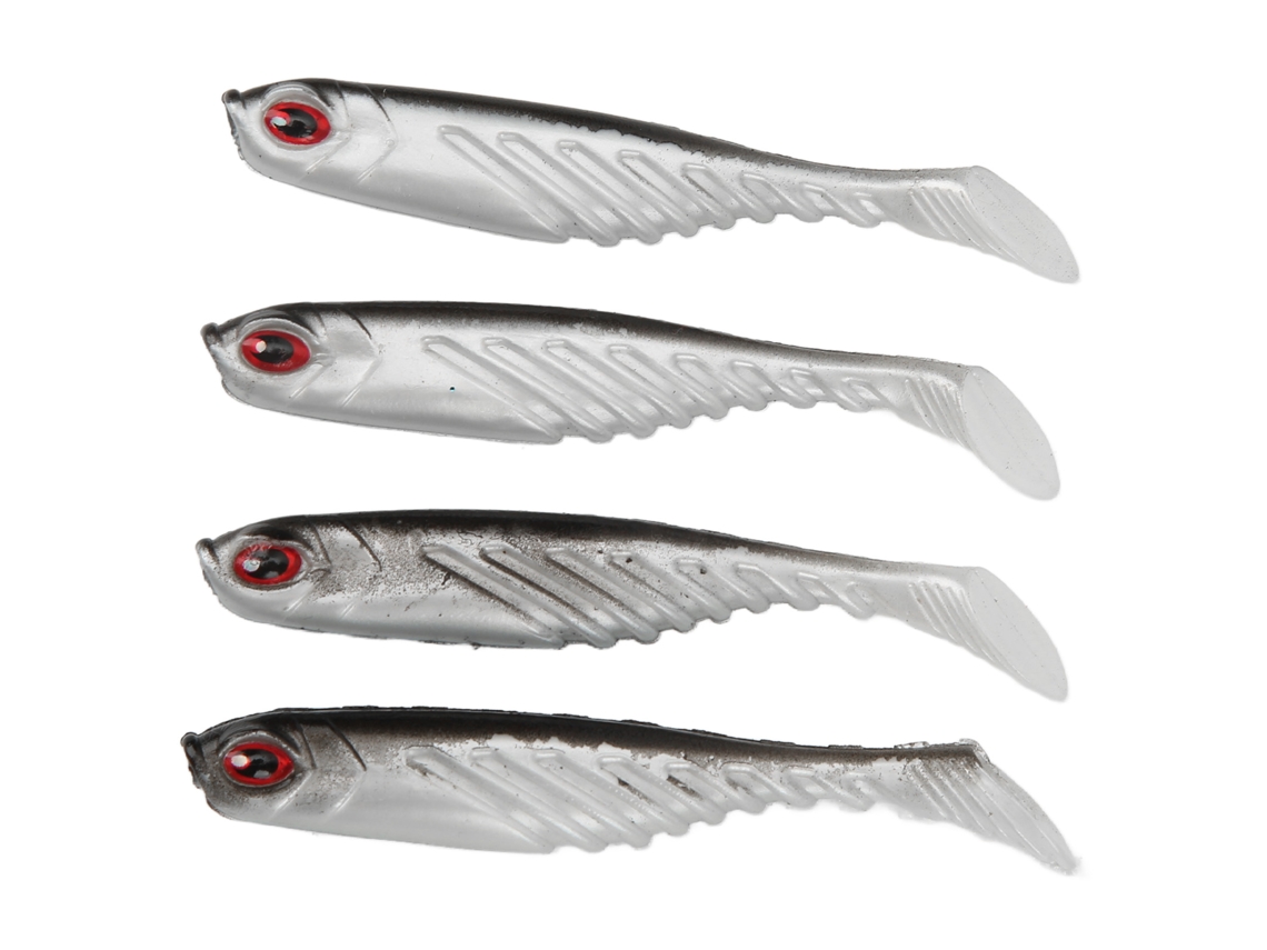 Isca Artificial T Tail Ar48, 75mm, 3.2g, Bicolor, Preto e Branco