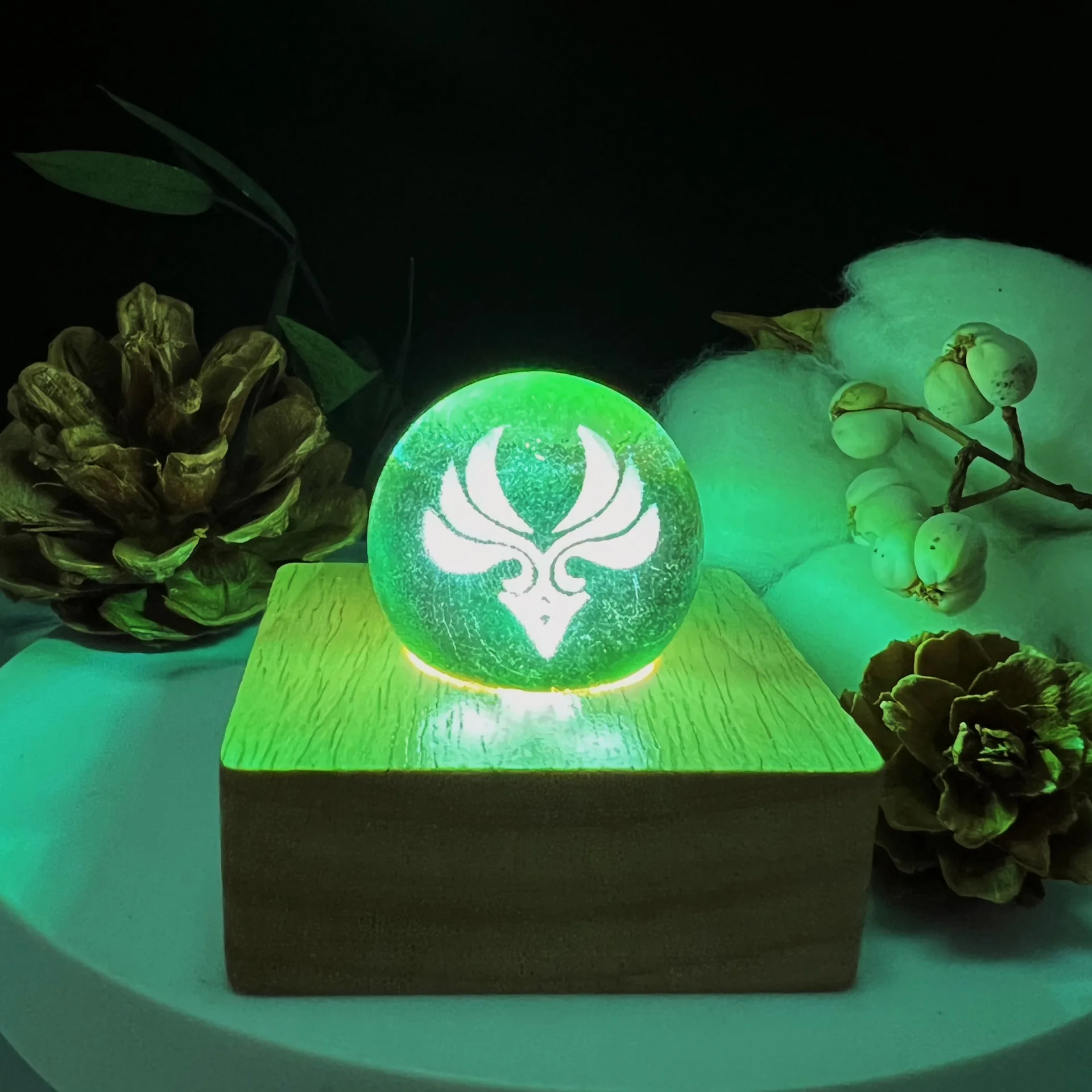 (a) Mini Bola De Vidro Para Decoração De Casa