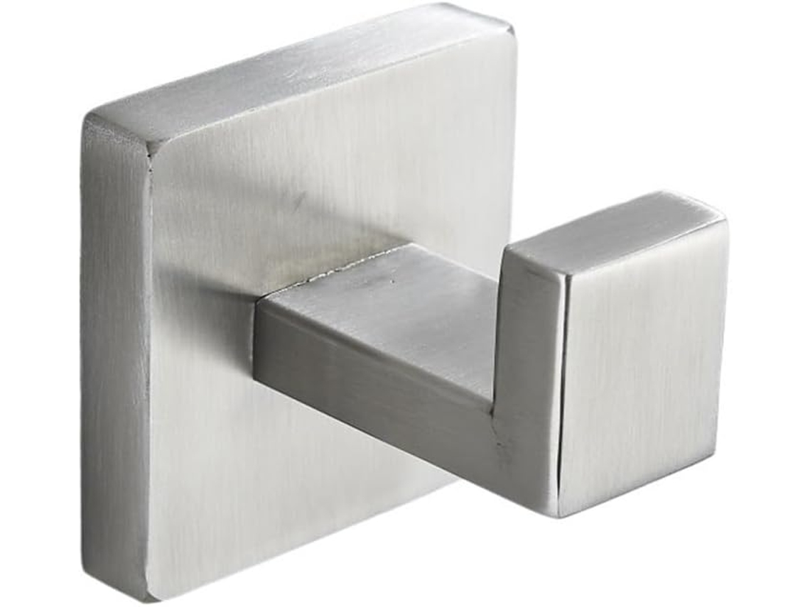 Conjunto De Acessórios Para Banheiro Em Níquel Escovado, Incluindo Gancho Para Roupão, Suporte Para Toalha, Prateleira E