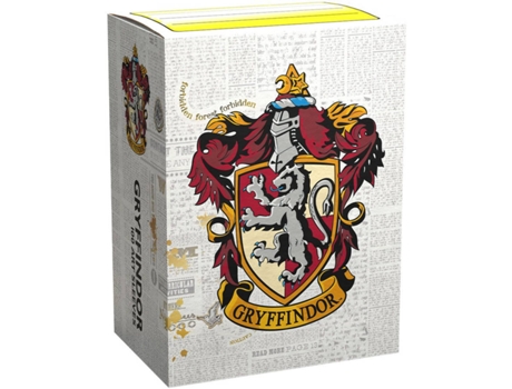 Conjunto de 100 capas para cartas  Dragon Shield ART Wizarding World - Gryffindor (8 anos)