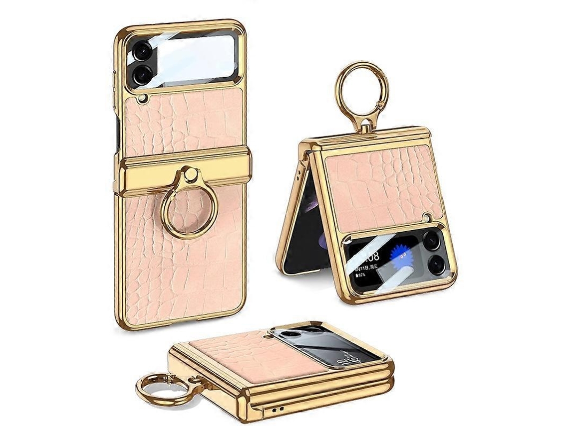 Capa Couro Para Samsung Galaxy Z Flip4, Elysve