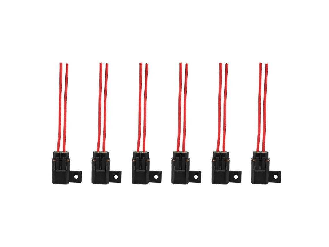 Porta Fusível Automotivo/marítimo À Prova De Intempéries Ato/atc Com Tampa, 12 Awg, 30 A, Pacote Com 6 D Slowmoose