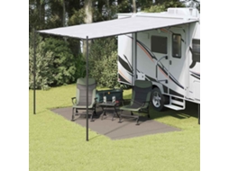 Vidaxl Tapete Para Barraca Cinzento-claro 400 X 200 Cm Polietileno