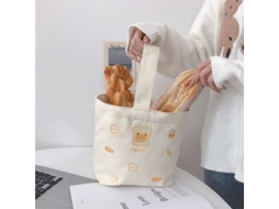 Saco de Almoço Tote com Cores Vibrantes e Urso Fofo S/MARCA