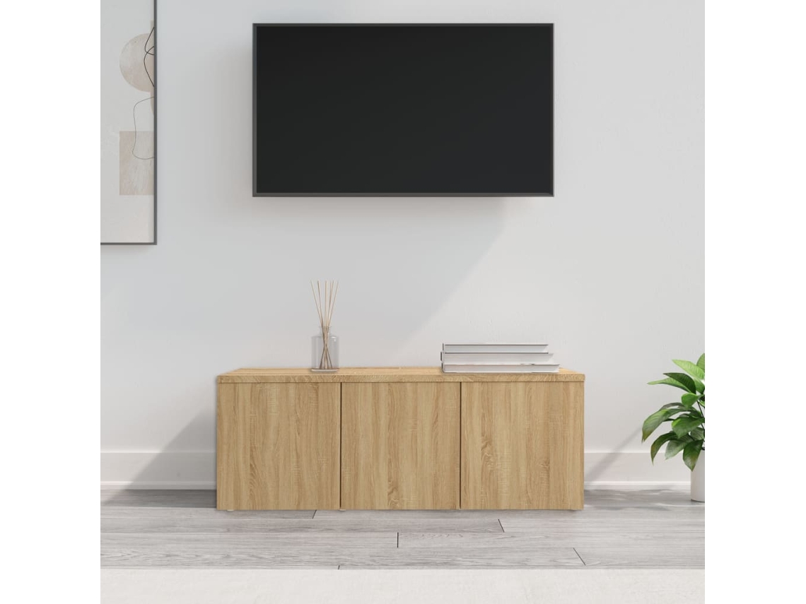 Vidaxl Móvel De Tv 80x34x30 Cm Derivados De Madeira Carvalho Sonoma