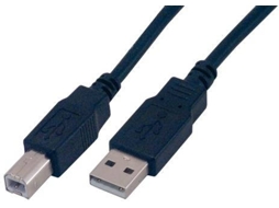 Cabo USB MCL USB A/USB B 3 m Macho/Macho Preto