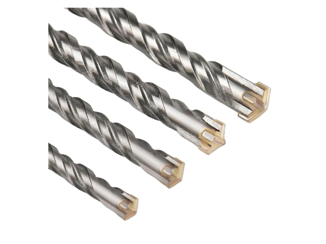 Broca Sds Plus Para Concreto, 110-500mm, Com 4 Pontas De Corte Tijolos