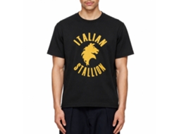 Rockinstone Rocky Movie Simple Stallion Black Adult T-shirt Size:m