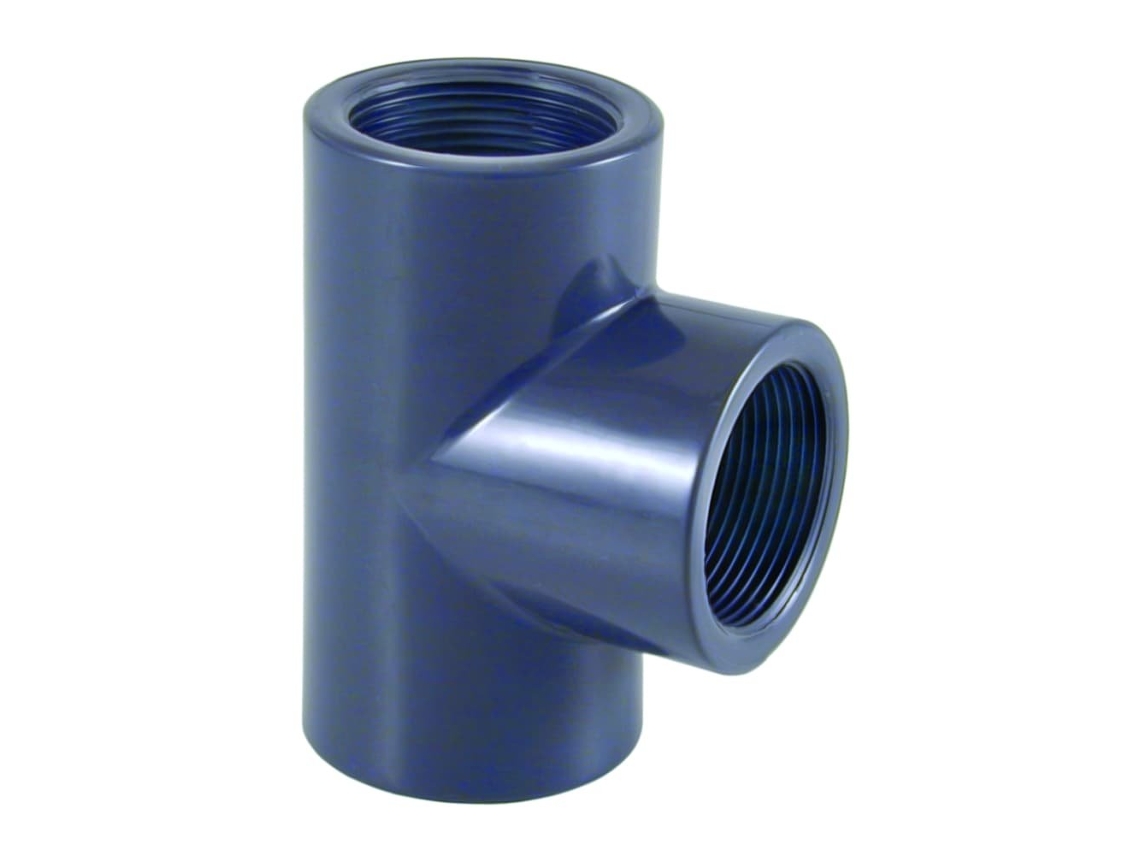 Conexão Pvc U Em T 3/4 Com Rosca Interna E Pn10 Fácil Instalação Cepex