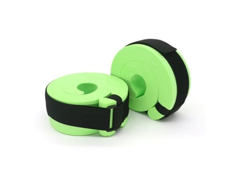Par de 2 Braçadeiras Infláveis ??para Natação, Boia Flutuante, 19080 Mm, Slowmoose Verde