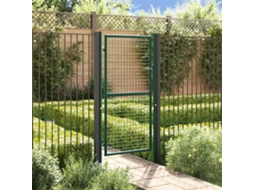 Vidaxl Portão De Cerca Em Aço 100x175 Cm Verde