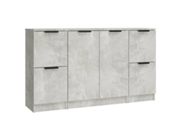 Sideboard, Sideboards Vidaxl Cinzeto Madeira Processada (n/a)