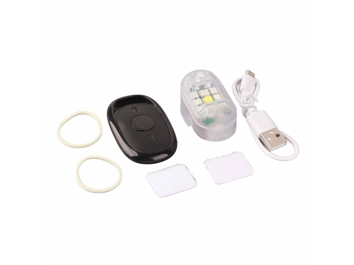 Mali luz Estroboscópica Led 7 Cores Controle Remoto 2.4g Recarregável para Drone Carro Bicicleta Moto