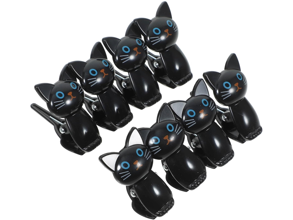 Clips Para Fechar Sacos De Batatas Fritas Merryhapy, Para Batatas Fritas E Outros Alimentos, 8 Peças, Design De Gato
