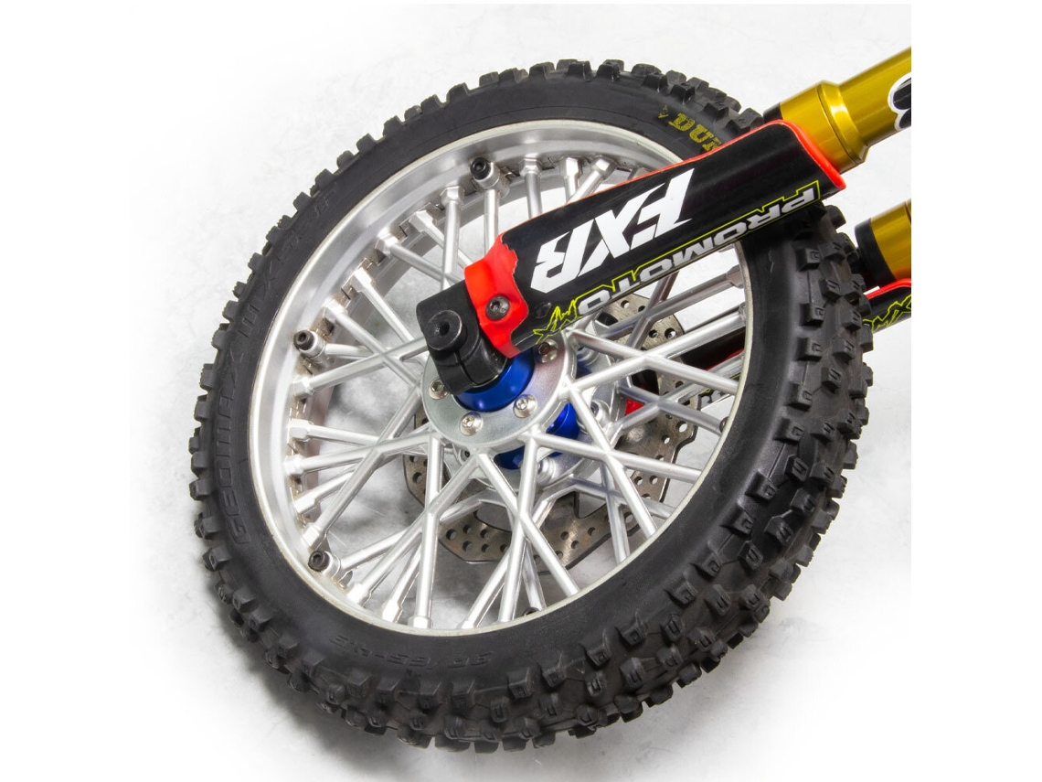 Cubo Hexagonal Vermelho em Alumínio 7075 para Roda Dianteira e Traseira da Moto Losi 1/4 Promoto mx Rtr . Peças para Motociclo Rc. MDUG (los06000)