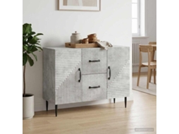 Vidaxl Buffet Cinzento Cimento 89 X 34,5 X 60 Cm Derivados De Madeira