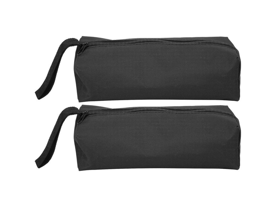 Bolsa De Ferramentas Pequena Portátil De Lona Multifuncional Com Fecho Zipper Organizador De Armazenamento (preto)