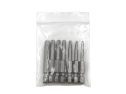 Jogo De 7 Peças Com Pontas Torx Segurança 5(t10, T40) De 2 Polegadas Comprimento