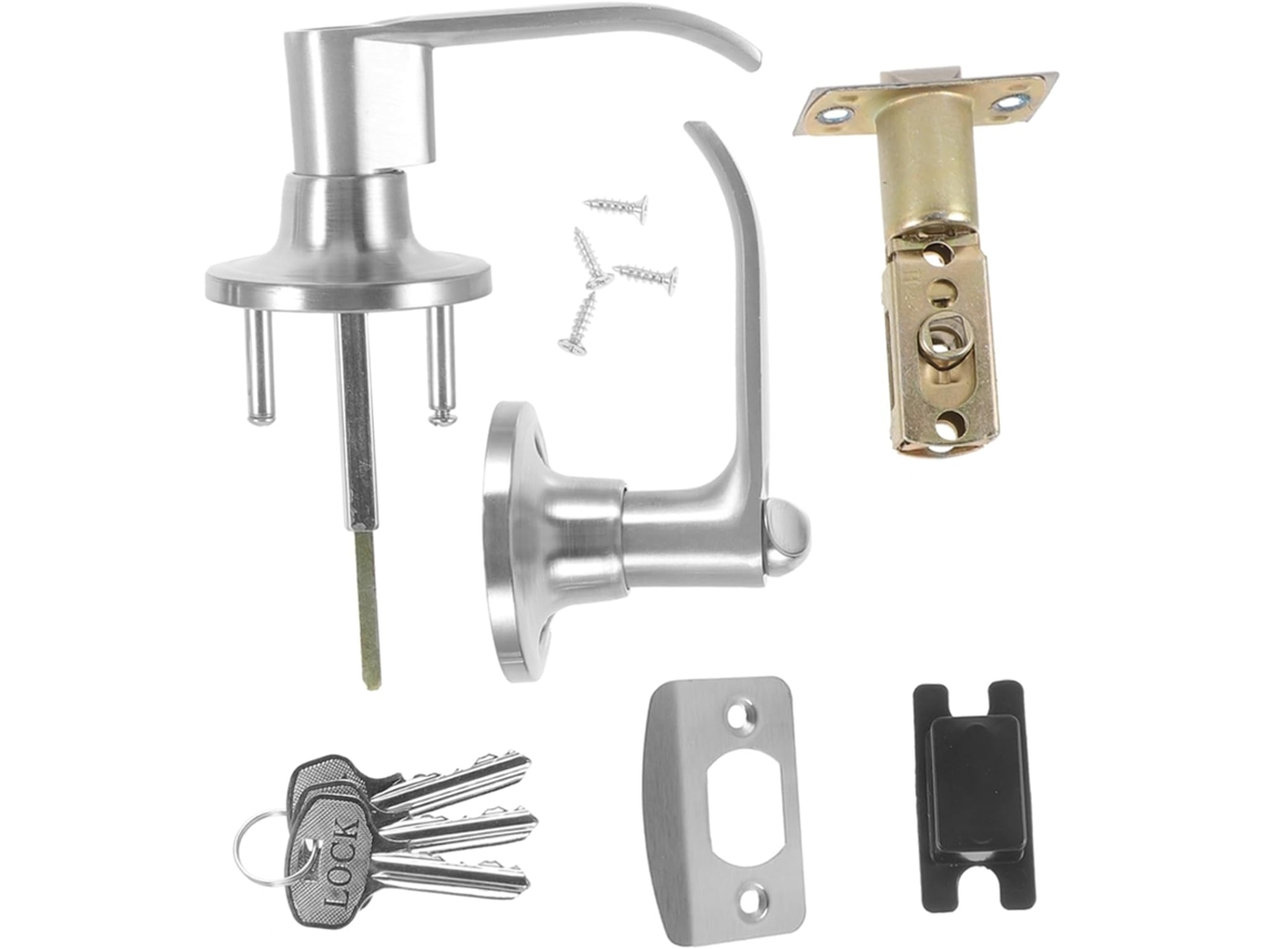 Maçaneta Com Chave Para Uso Interno E Externo, Fechadura Para Quarto E Banheiro, Instalação E Limpeza