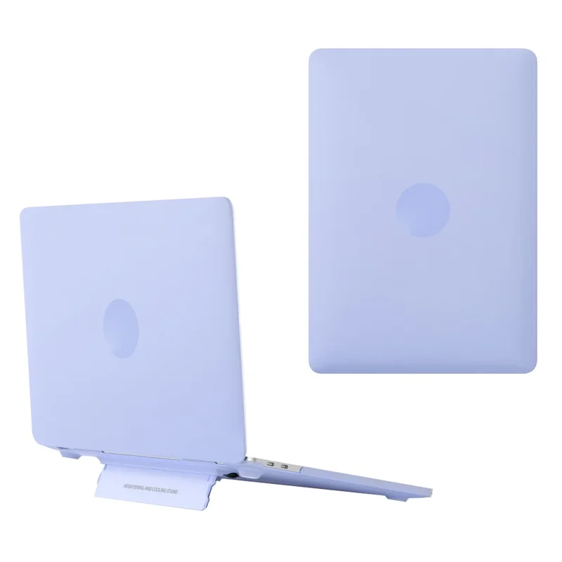 Capa Halinuia Para Macbook Air 13 Polegadas A3113 M3 A2681 M2 Rígida Pc Dissipação De Calor Com Suporte Roxo