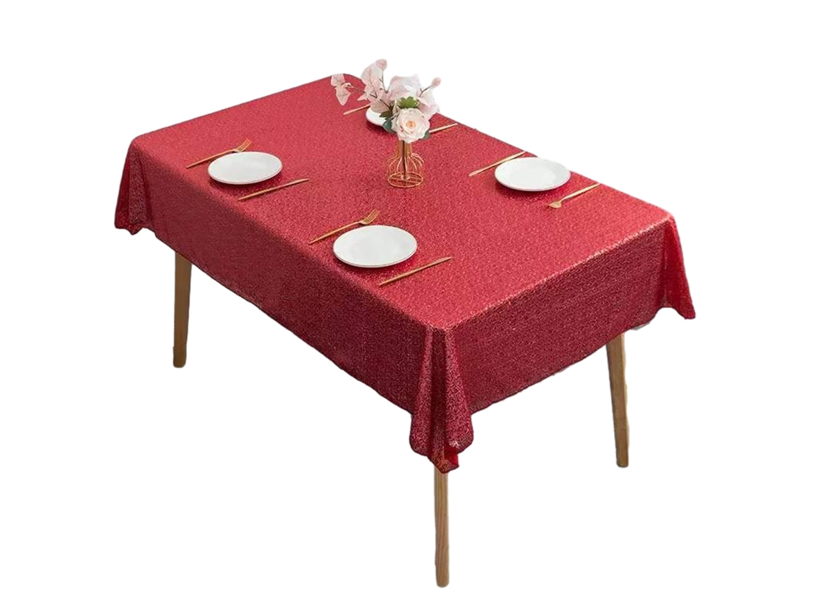 KOFIHETY Toalha De Mesa Retangular Brilhante Com Lantejoulas Para Natal, Casamentos E Festas De Aniversário