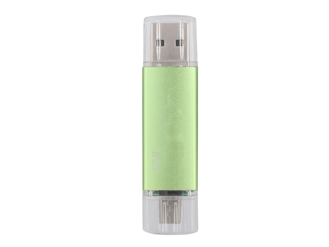 Pen Drive Usb De Uso Duplo De Alta Velocidade, Snake De Duas Cabeças (verde, 8g)