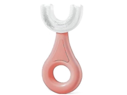 Escova de Dentes Infantil em Formato U para Bebês e Crianças Pequenas com Cabeça Silicone Macio Qualidade Alimentar, GOKOCO