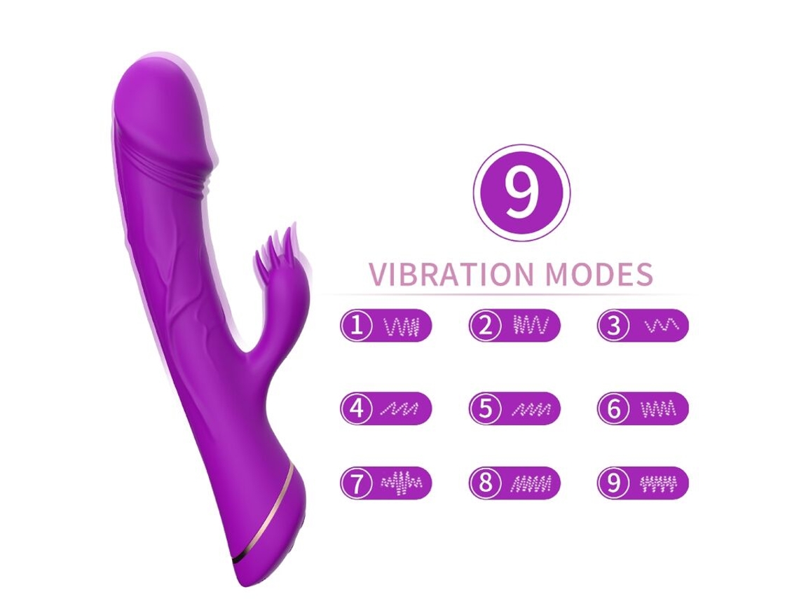 Armony - Dildo Vibrator Rabbit Silicone Purple