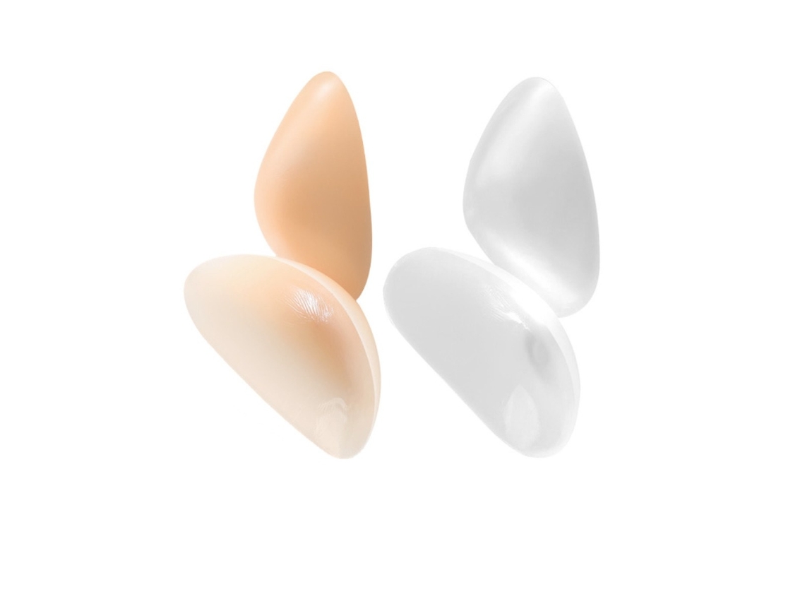 Almofadas De Ombro Em Silicone Transparentes Autoadesivas, Ângulo Reto Elysve