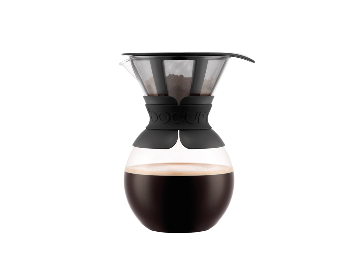Cafeteira Vidro com Filtro e Manga Plástico 1L Pour Over BODUM 1 un