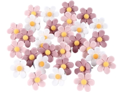 Tachinhas De Cortiça Em Formato Flor Tridimensional, 50 Unidades, De Plástico E Metal, Fáceis De Decorar Para Escritório