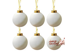 Conjunto de 6 Esferas de Natal em Cerâmica LAXISCREED