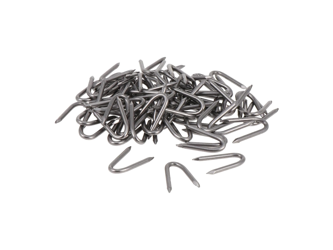 Conjunto De 70 Estacas Ferro Em Formato U Para Cercas Jardim,