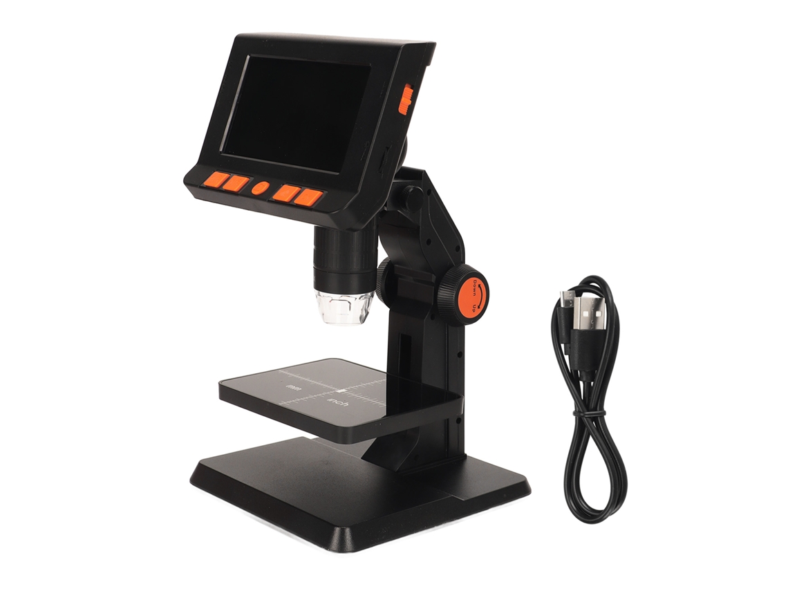 Microscópio Digital LCD EOOCOO com tela de 4,3 polegadas e ampliação de 1000x