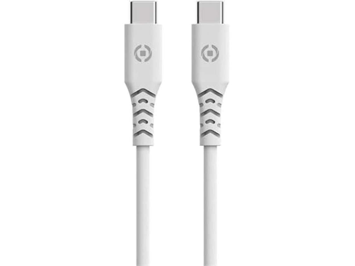 Cabo Grs Usb-C para Usb-C Wh 1 5 M Branco Compatível com Usb-C CELLY