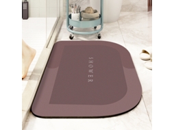Tapetes de Banho Antiderrapantes Absorventes de Secagem Rápida Pasta de Feijão Vermelho Grandes Cantos Redondos EVELTEK 50x80CM