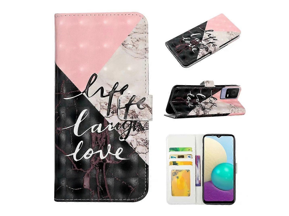 Capa De Couro Para Celular Com Desenho 3d Em Relevo A Óleo