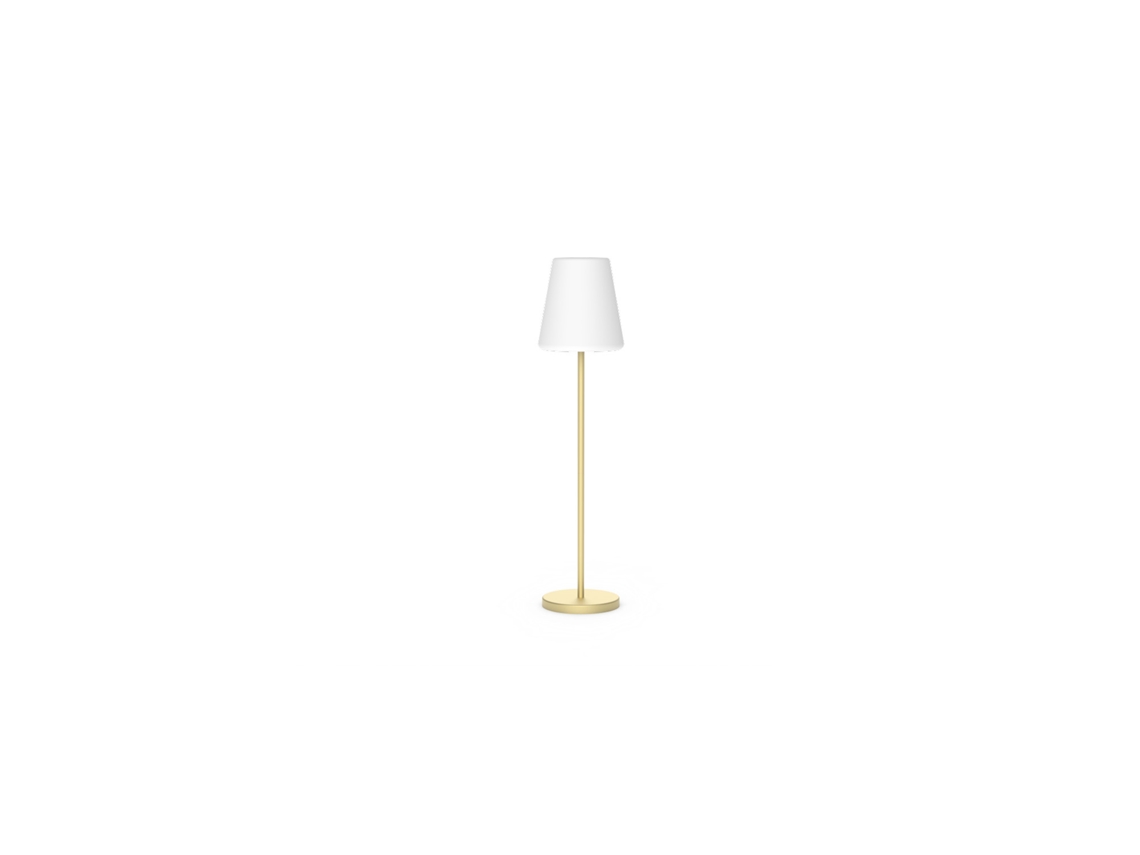 Candeeiro de Pé Led Rgbw 4 5W Lola Slim 120 Solar&Battery Latão LEDKIA