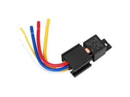 Módulo Relé 80a 12vdc Com Sockete Quadrado 5 Pinos