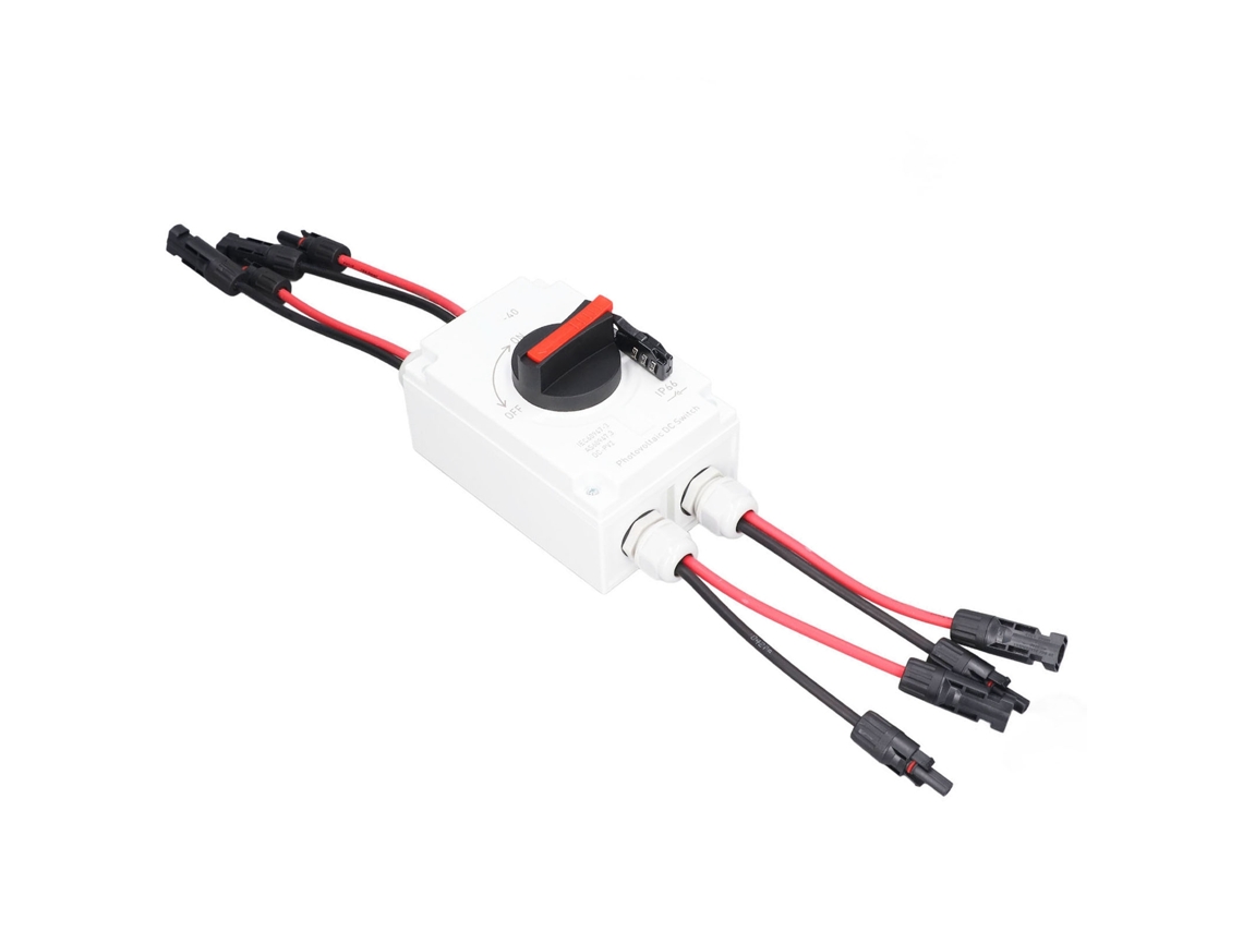 Laxiscreed Interruptor Solar Fotovoltaico Ip66 Com 2 Entradas E 2 Saídas Para Alta Durabilidade