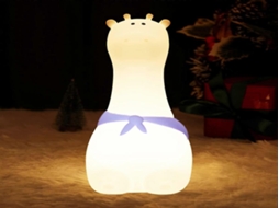 Luminária noturna Lurelia com silicone livre de BPA, recarregável via USB, controle remoto e sensor de toque para bebês e crianças.