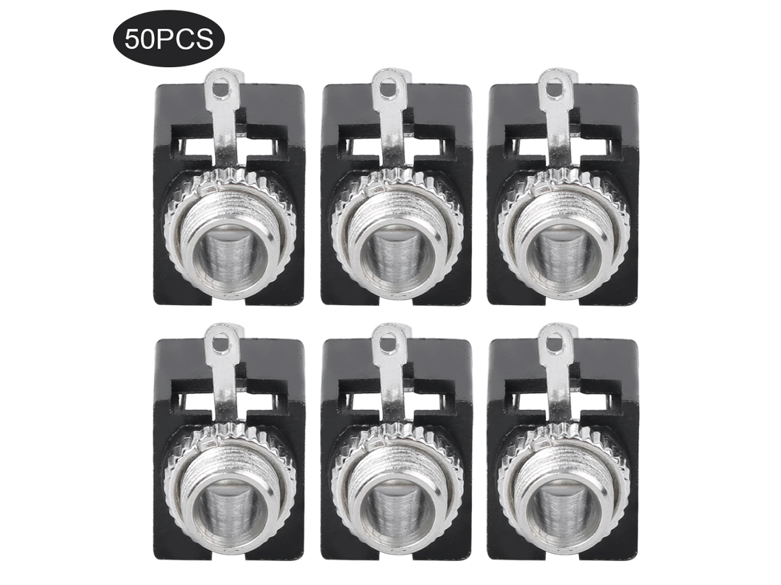 Laxiscreed Adaptador De Tomada De Áudio 3.5mm Com Porca Para Conexão Segura