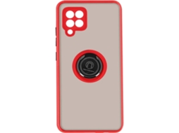 Capa E Suporte Samsung Galaxy A42 Ushion Anel Metálico Função Suporte Vermelho